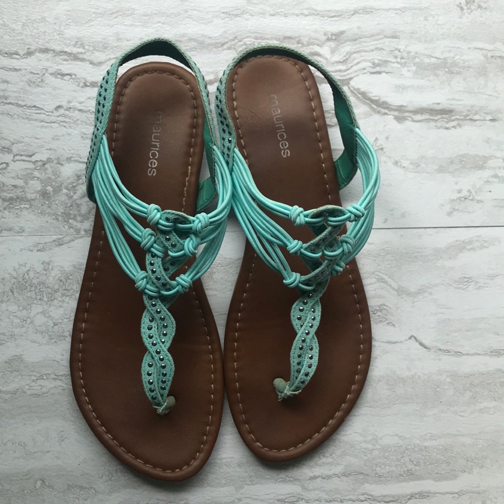 Maurices Aqua Sandals
